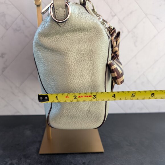 Coach Pebbled Leather Satchel with Strap & Bow Charm F28993 - Picture 16 of 16